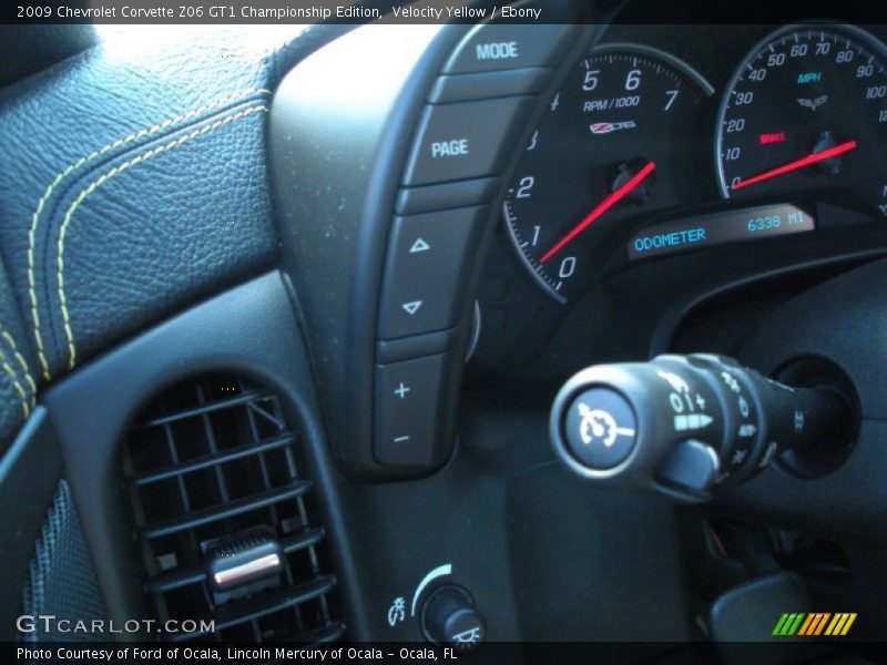 Controls of 2009 Corvette Z06 GT1 Championship Edition