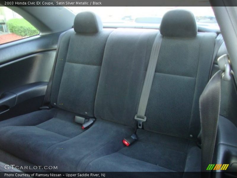 Satin Silver Metallic / Black 2003 Honda Civic EX Coupe