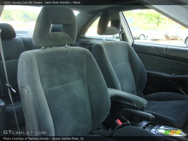 Satin Silver Metallic / Black 2003 Honda Civic EX Coupe