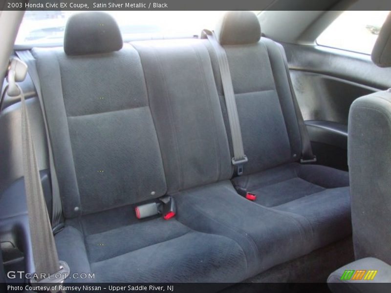 Satin Silver Metallic / Black 2003 Honda Civic EX Coupe