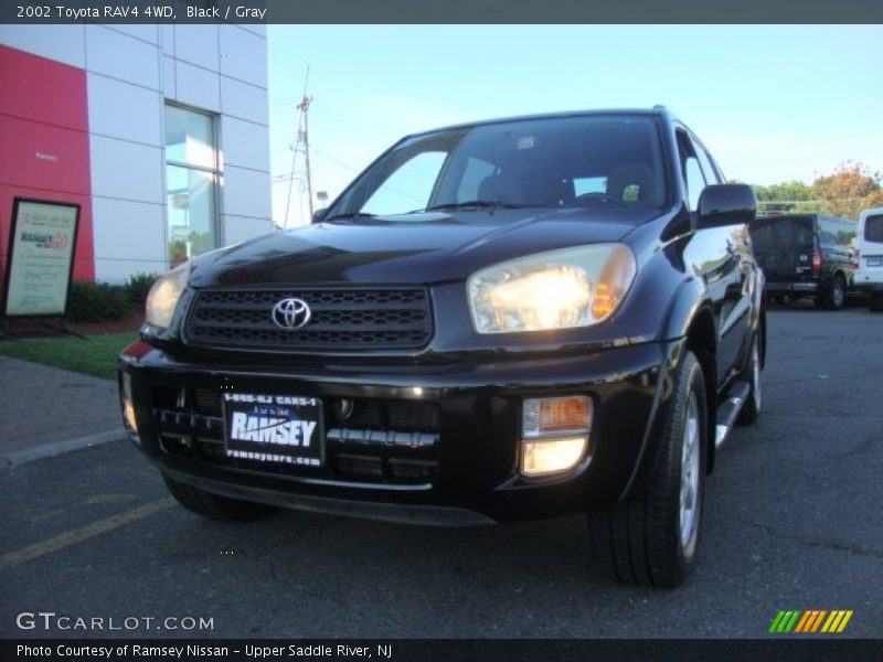 Black / Gray 2002 Toyota RAV4 4WD