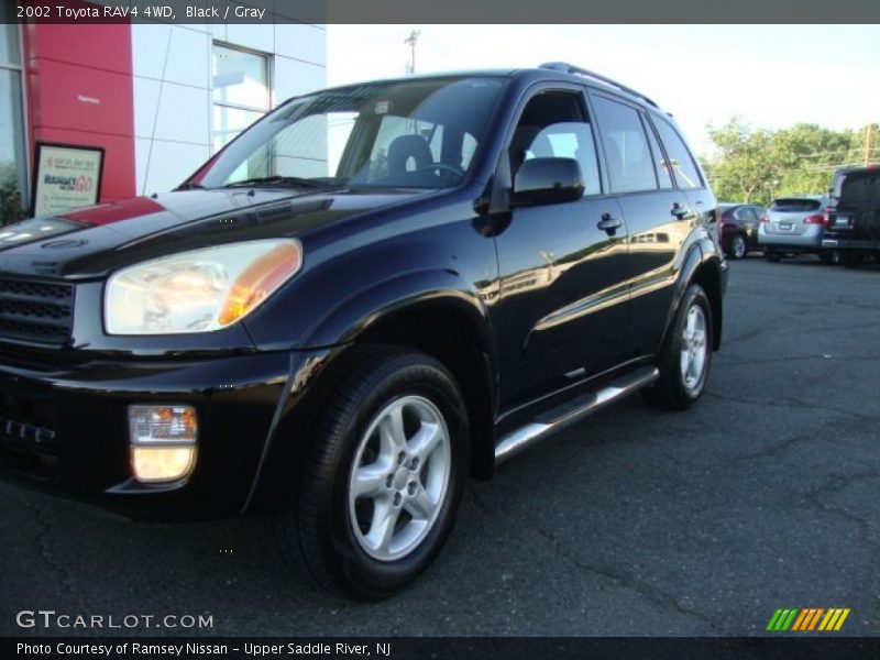 Black / Gray 2002 Toyota RAV4 4WD