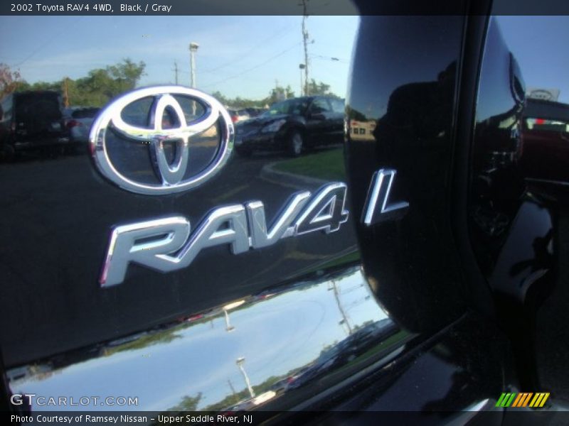 Black / Gray 2002 Toyota RAV4 4WD