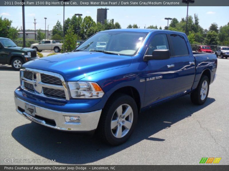 Deep Water Blue Pearl / Dark Slate Gray/Medium Graystone 2011 Dodge Ram 1500 Big Horn Crew Cab