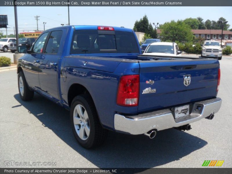 Deep Water Blue Pearl / Dark Slate Gray/Medium Graystone 2011 Dodge Ram 1500 Big Horn Crew Cab