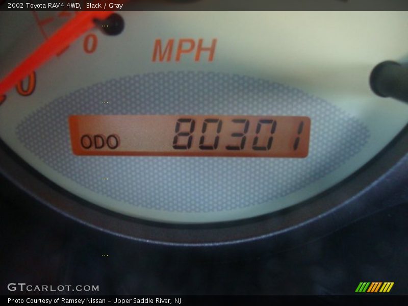 Black / Gray 2002 Toyota RAV4 4WD