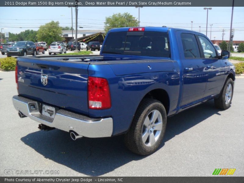 Deep Water Blue Pearl / Dark Slate Gray/Medium Graystone 2011 Dodge Ram 1500 Big Horn Crew Cab