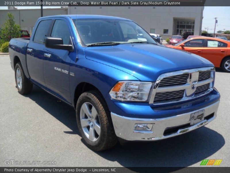 Deep Water Blue Pearl / Dark Slate Gray/Medium Graystone 2011 Dodge Ram 1500 Big Horn Crew Cab