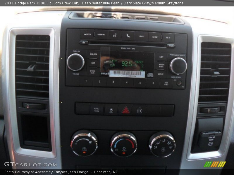 Deep Water Blue Pearl / Dark Slate Gray/Medium Graystone 2011 Dodge Ram 1500 Big Horn Crew Cab
