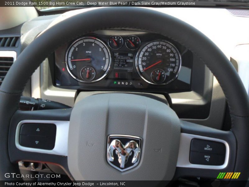 Deep Water Blue Pearl / Dark Slate Gray/Medium Graystone 2011 Dodge Ram 1500 Big Horn Crew Cab