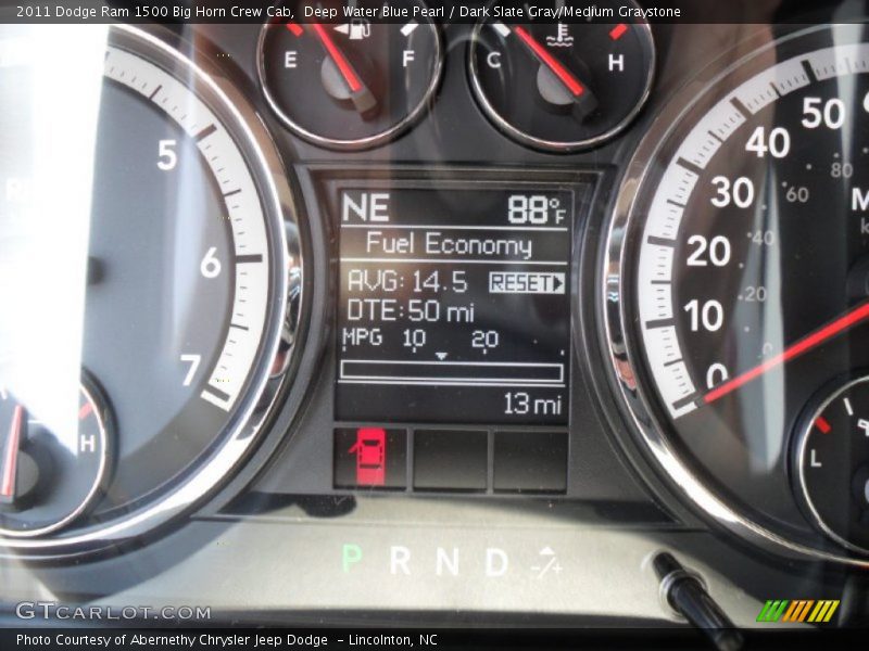 Deep Water Blue Pearl / Dark Slate Gray/Medium Graystone 2011 Dodge Ram 1500 Big Horn Crew Cab