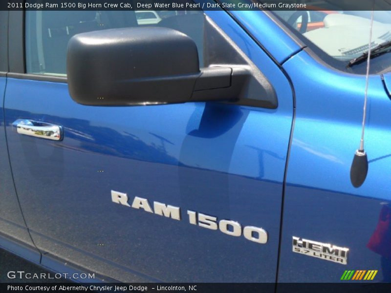 Deep Water Blue Pearl / Dark Slate Gray/Medium Graystone 2011 Dodge Ram 1500 Big Horn Crew Cab