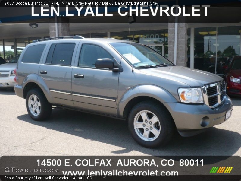Mineral Gray Metallic / Dark Slate Gray/Light Slate Gray 2007 Dodge Durango SLT 4x4