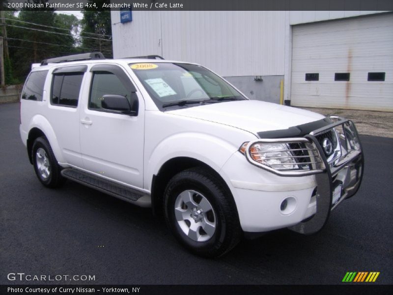 Avalanche White / Cafe Latte 2008 Nissan Pathfinder SE 4x4