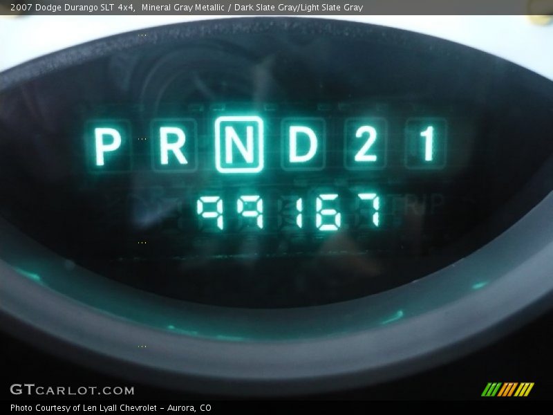 Mineral Gray Metallic / Dark Slate Gray/Light Slate Gray 2007 Dodge Durango SLT 4x4
