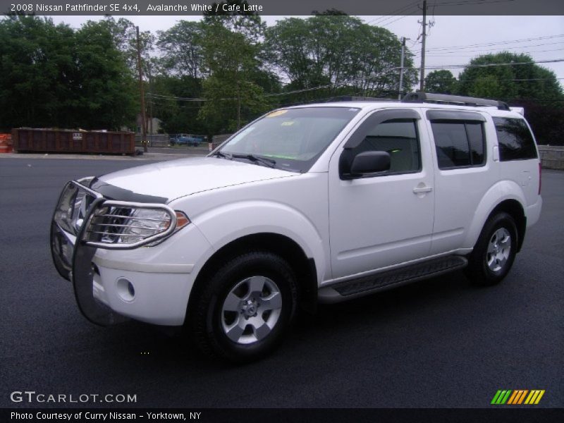 Avalanche White / Cafe Latte 2008 Nissan Pathfinder SE 4x4