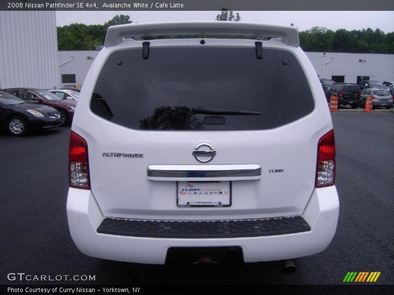 Avalanche White / Cafe Latte 2008 Nissan Pathfinder SE 4x4