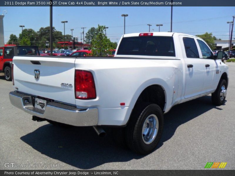 Bright White / Dark Slate Gray/Medium Graystone 2011 Dodge Ram 3500 HD ST Crew Cab 4x4 Dually