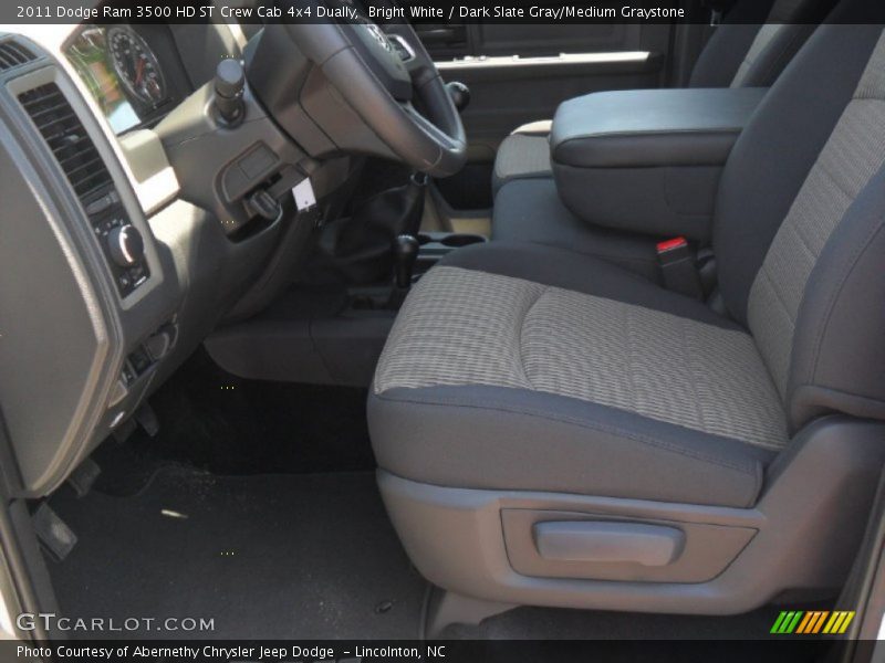 Bright White / Dark Slate Gray/Medium Graystone 2011 Dodge Ram 3500 HD ST Crew Cab 4x4 Dually