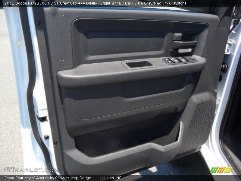 Bright White / Dark Slate Gray/Medium Graystone 2011 Dodge Ram 3500 HD ST Crew Cab 4x4 Dually