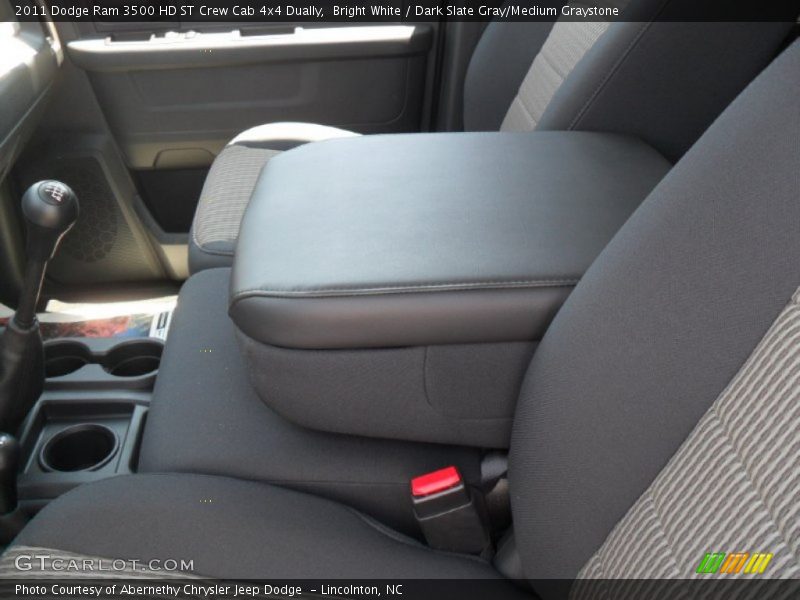 Bright White / Dark Slate Gray/Medium Graystone 2011 Dodge Ram 3500 HD ST Crew Cab 4x4 Dually