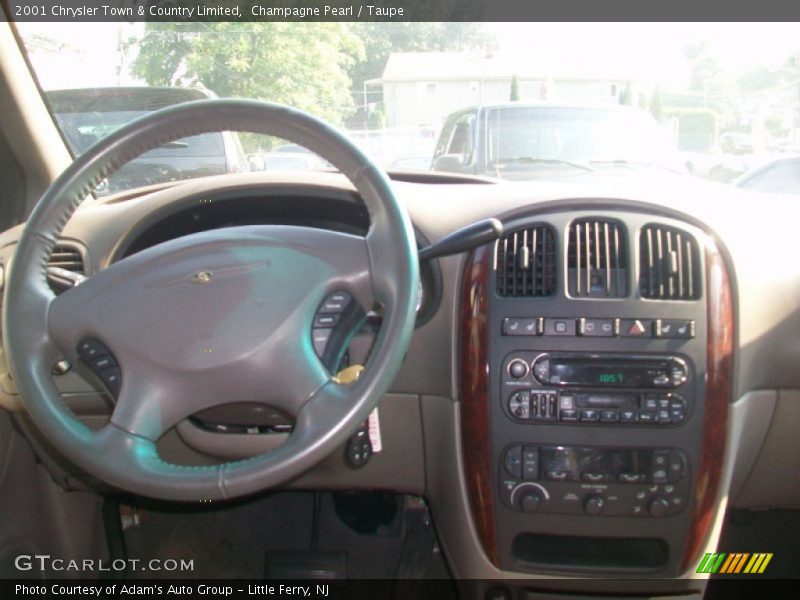 Champagne Pearl / Taupe 2001 Chrysler Town & Country Limited