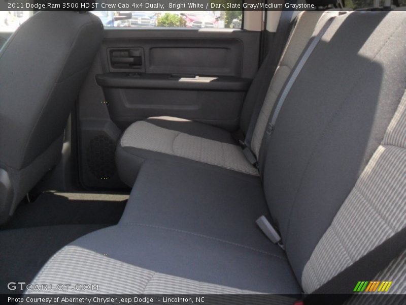 Bright White / Dark Slate Gray/Medium Graystone 2011 Dodge Ram 3500 HD ST Crew Cab 4x4 Dually