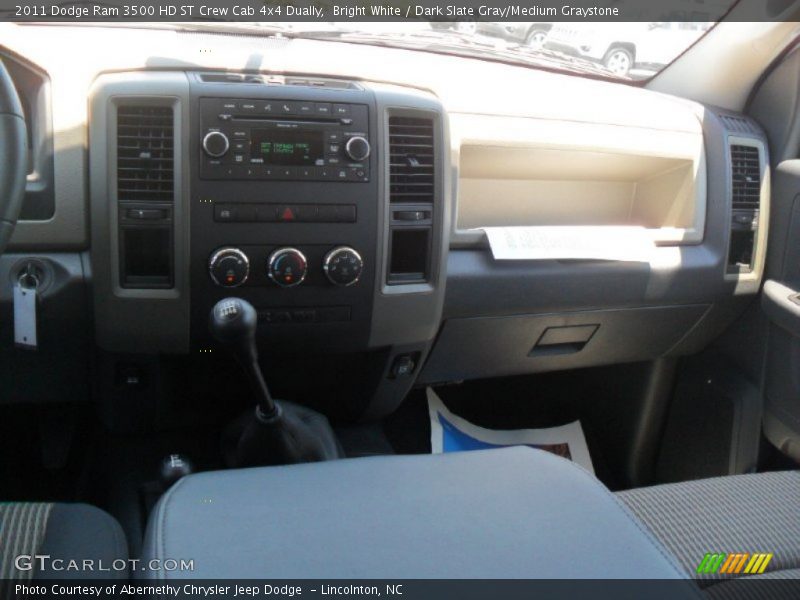 Bright White / Dark Slate Gray/Medium Graystone 2011 Dodge Ram 3500 HD ST Crew Cab 4x4 Dually