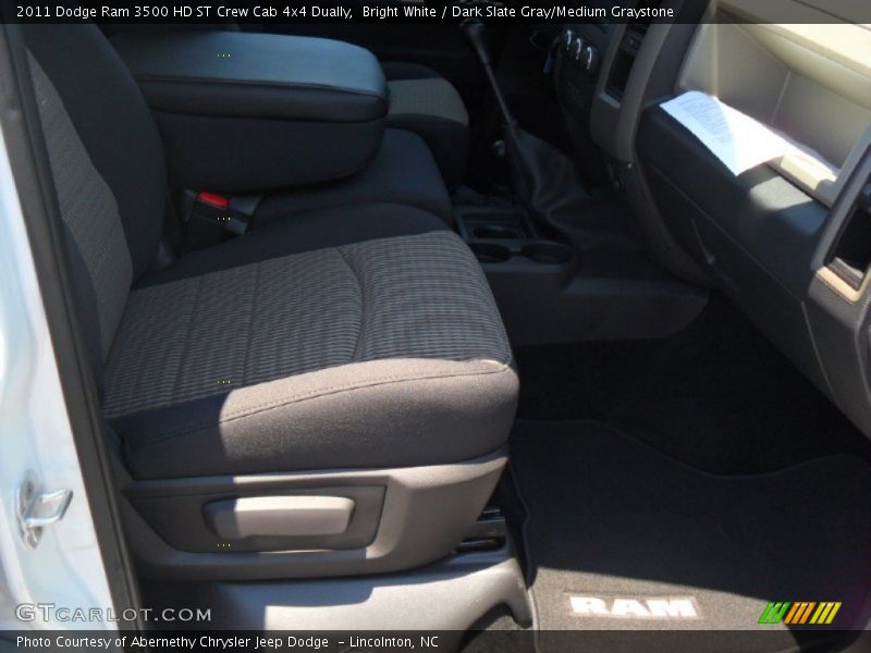 Bright White / Dark Slate Gray/Medium Graystone 2011 Dodge Ram 3500 HD ST Crew Cab 4x4 Dually