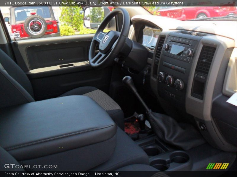Bright White / Dark Slate Gray/Medium Graystone 2011 Dodge Ram 3500 HD ST Crew Cab 4x4 Dually