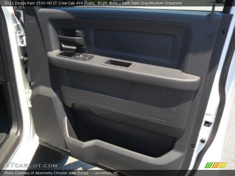 Bright White / Dark Slate Gray/Medium Graystone 2011 Dodge Ram 3500 HD ST Crew Cab 4x4 Dually