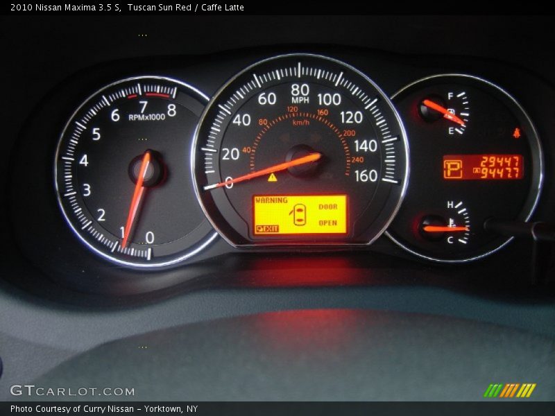 Tuscan Sun Red / Caffe Latte 2010 Nissan Maxima 3.5 S