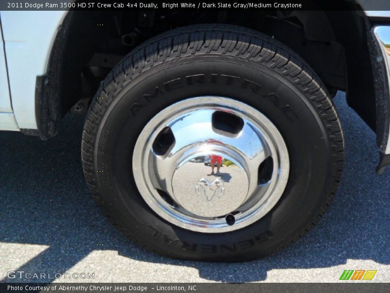 Bright White / Dark Slate Gray/Medium Graystone 2011 Dodge Ram 3500 HD ST Crew Cab 4x4 Dually