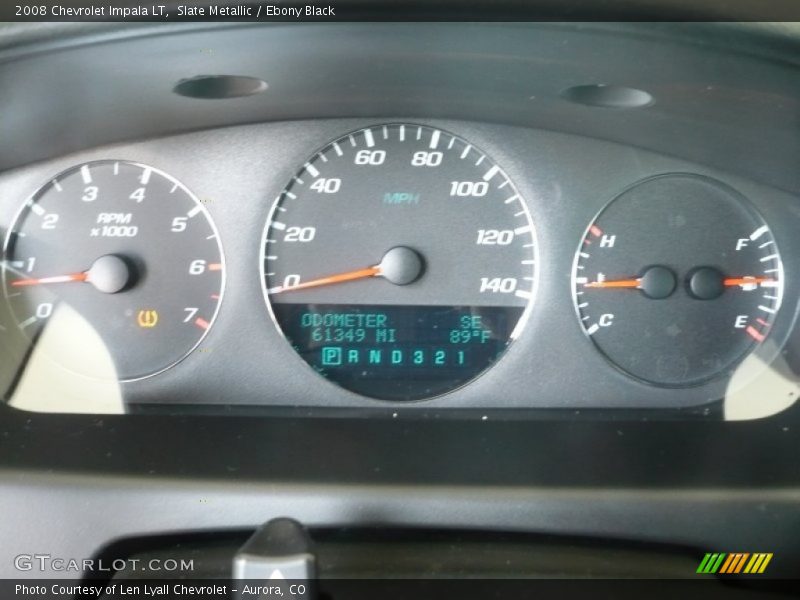 Slate Metallic / Ebony Black 2008 Chevrolet Impala LT