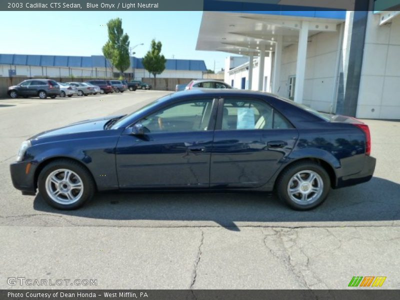 Blue Onyx / Light Neutral 2003 Cadillac CTS Sedan