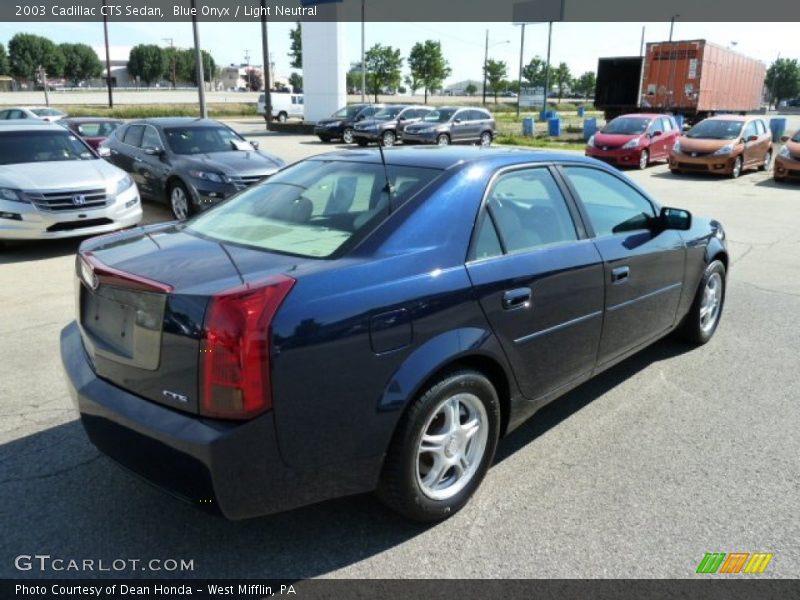 Blue Onyx / Light Neutral 2003 Cadillac CTS Sedan