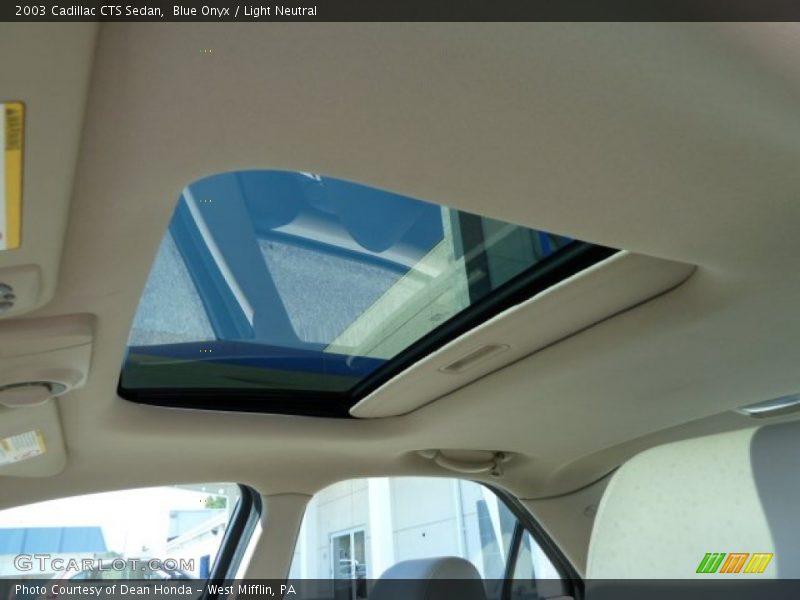 Blue Onyx / Light Neutral 2003 Cadillac CTS Sedan