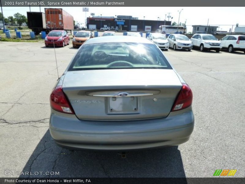 Spruce Green Metallic / Medium Parchment 2001 Ford Taurus SES