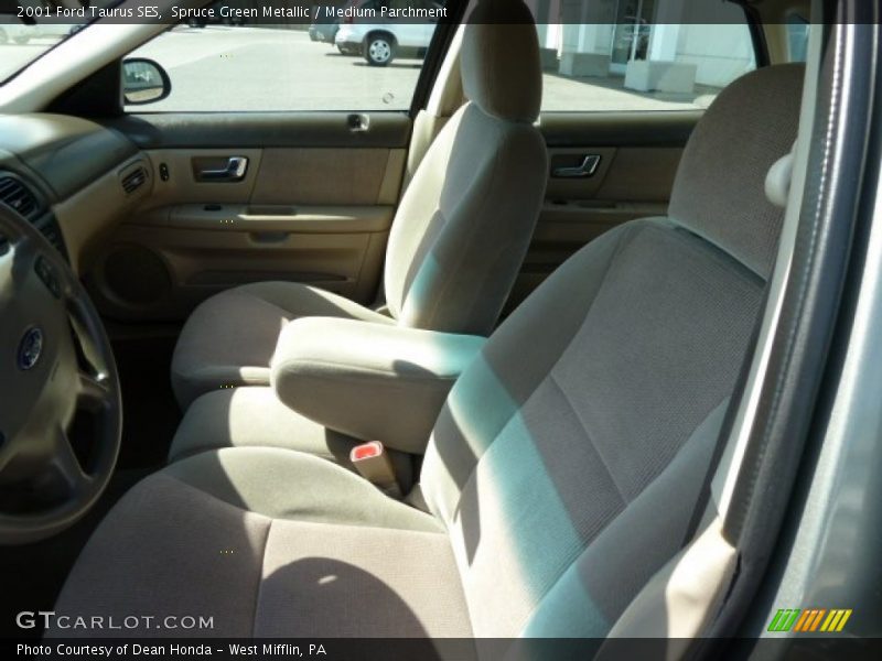 Spruce Green Metallic / Medium Parchment 2001 Ford Taurus SES