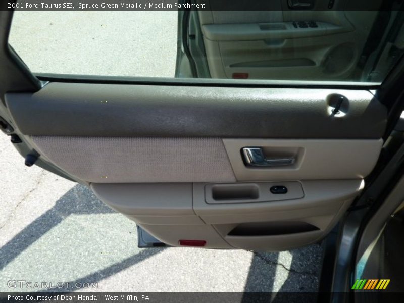 Spruce Green Metallic / Medium Parchment 2001 Ford Taurus SES