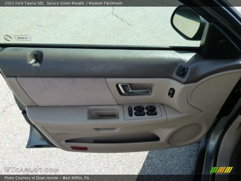 Spruce Green Metallic / Medium Parchment 2001 Ford Taurus SES