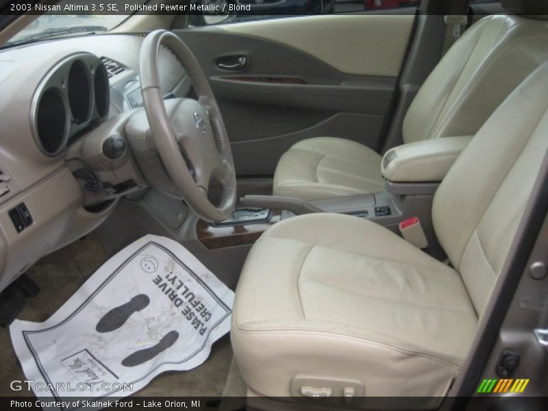  2003 Altima 3.5 SE Blond Interior