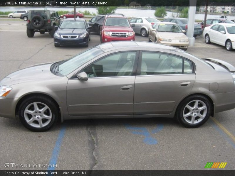 Polished Pewter Metallic / Blond 2003 Nissan Altima 3.5 SE