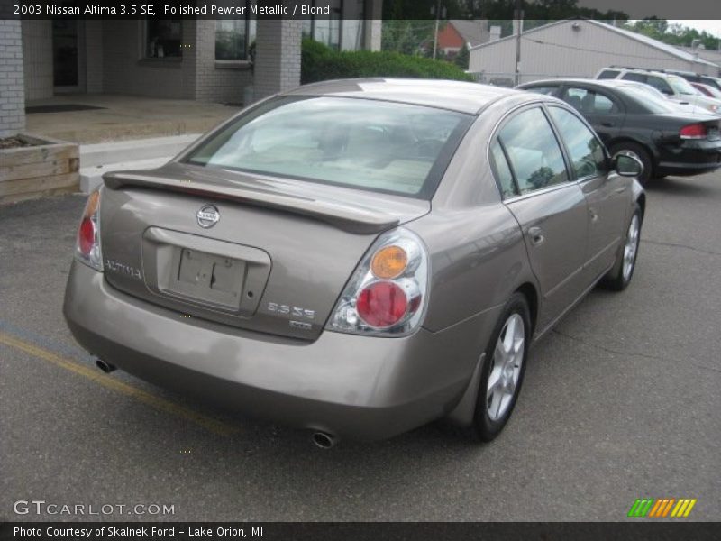 Polished Pewter Metallic / Blond 2003 Nissan Altima 3.5 SE