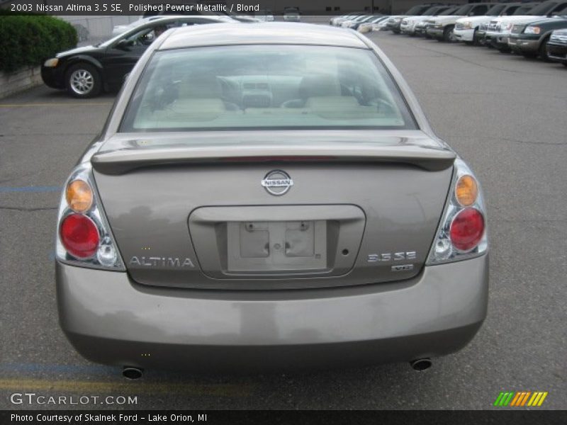 Polished Pewter Metallic / Blond 2003 Nissan Altima 3.5 SE