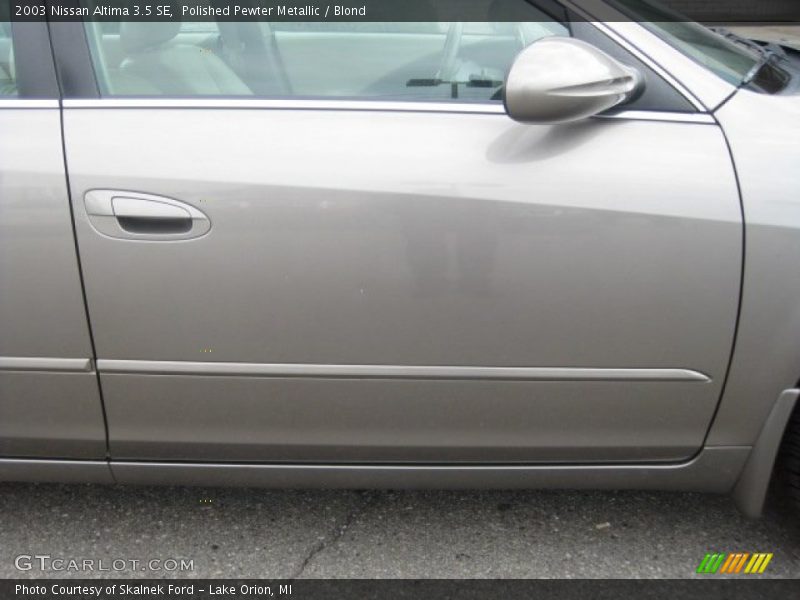 Polished Pewter Metallic / Blond 2003 Nissan Altima 3.5 SE