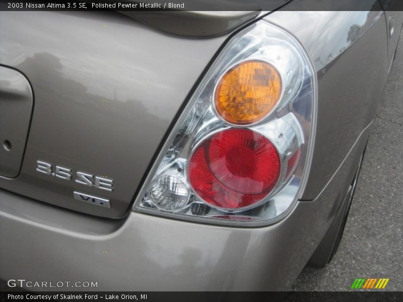 Polished Pewter Metallic / Blond 2003 Nissan Altima 3.5 SE