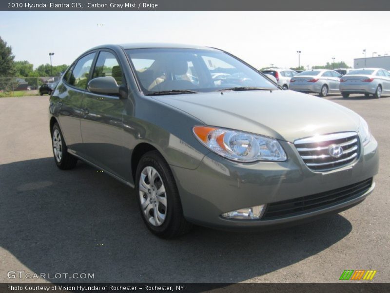 Carbon Gray Mist / Beige 2010 Hyundai Elantra GLS