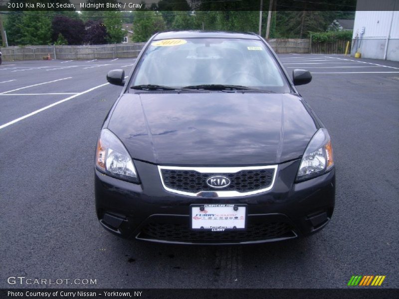 Midnight Black / Gray 2010 Kia Rio LX Sedan