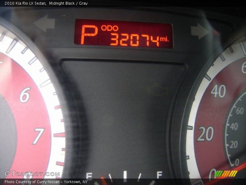 Midnight Black / Gray 2010 Kia Rio LX Sedan